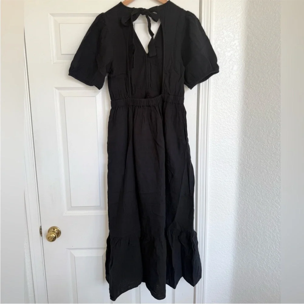 NWT GAP Cotton Gauze Open Back Midi Dress Cottage Peasant Small S - Picture 8 of 9